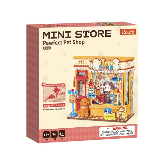 Robotime Rolife - Perfect Paw Pet Shop DIY Miniature House Figure
