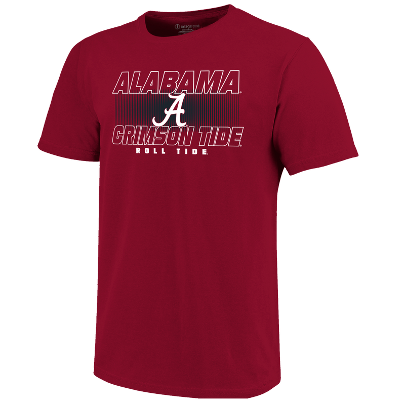 Cargue la imagen en el visor de la galería, Image One - Alabama Crimson Tide - NCAA Lined Slant Short Sleeve T-Shirt

