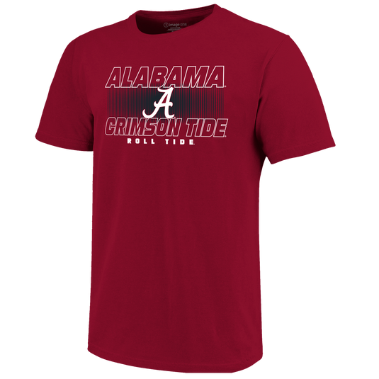 Image One - Alabama Crimson Tide - NCAA Lined Slant Short Sleeve T-Shirt