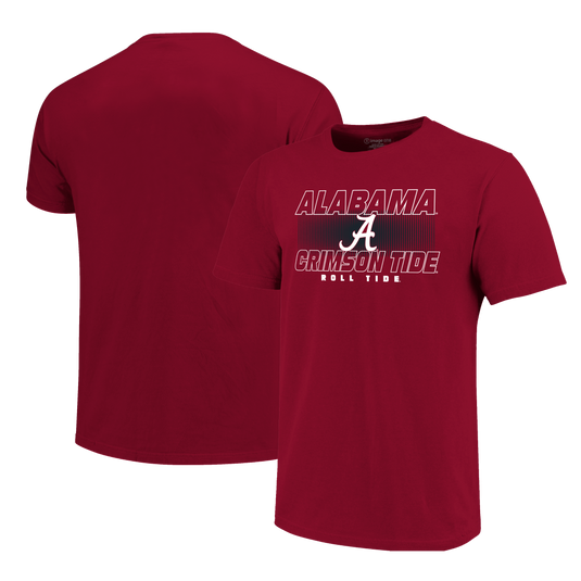 Image One - Alabama Crimson Tide - NCAA Lined Slant Short Sleeve T-Shirt