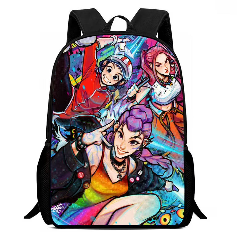Cargue la imagen en el visor de la galería, K-Pop Demon Hunters - Characters  Printed Backpack
