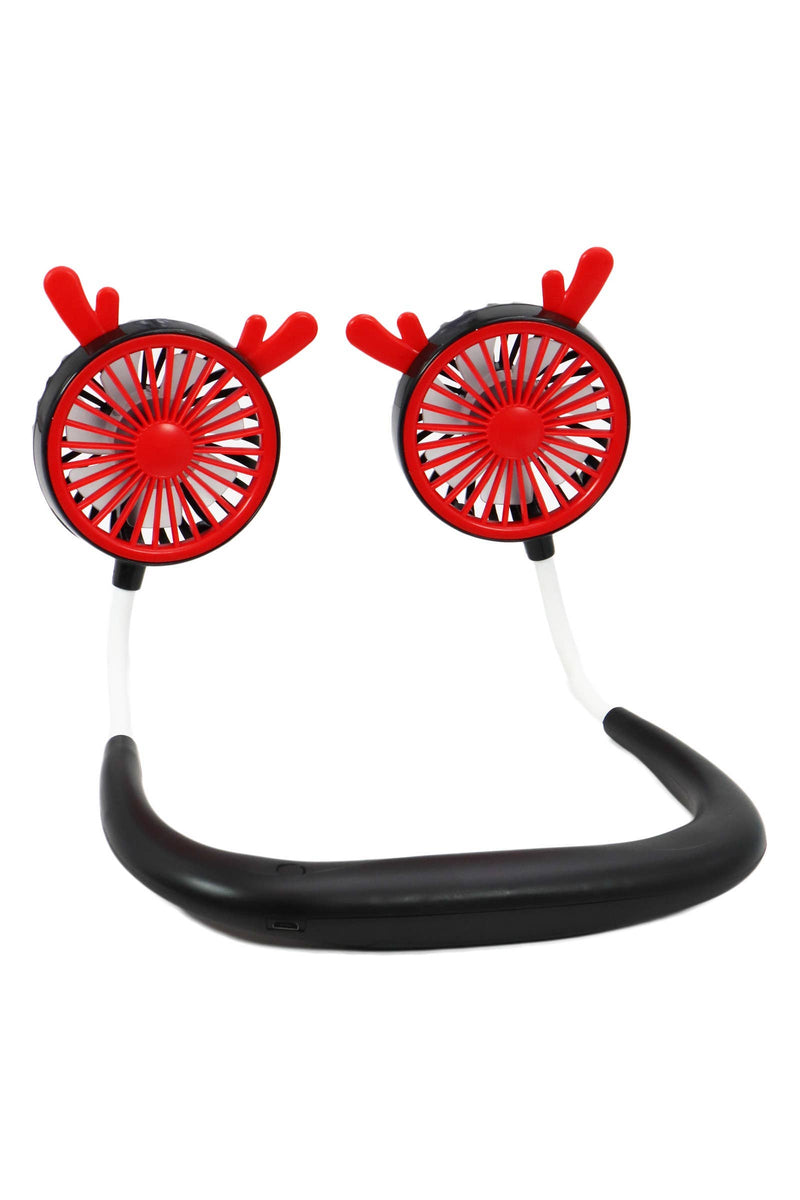 Cargue la imagen en el visor de la galería, Cap Zone - Cat and Reindeer Ear Neckband Electrical 1pc Fan
