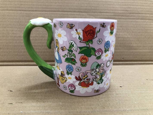 Alice in Wonderland Wild Flower 20oz Sculpted Handle Mug