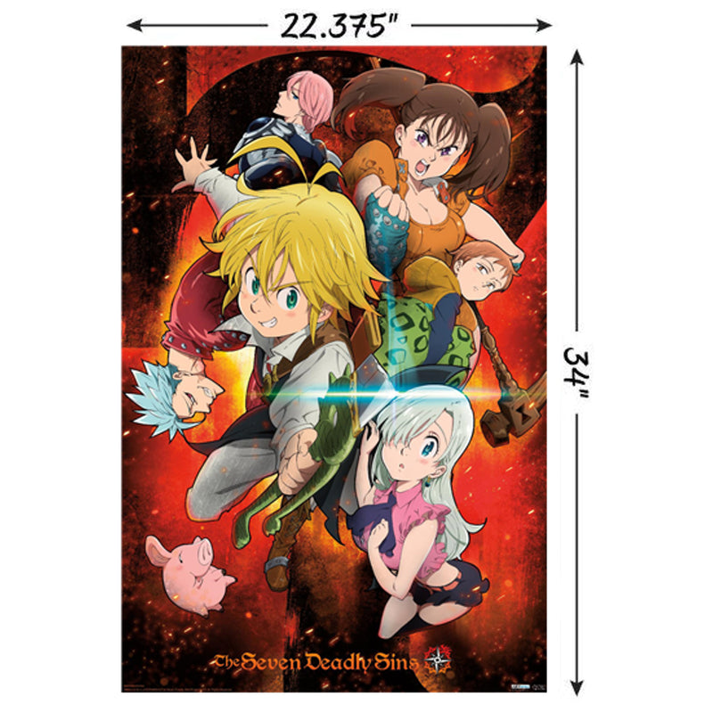 Cargue la imagen en el visor de la galería, Trends International The Seven Deadly Sins - Characters Wall Poster
