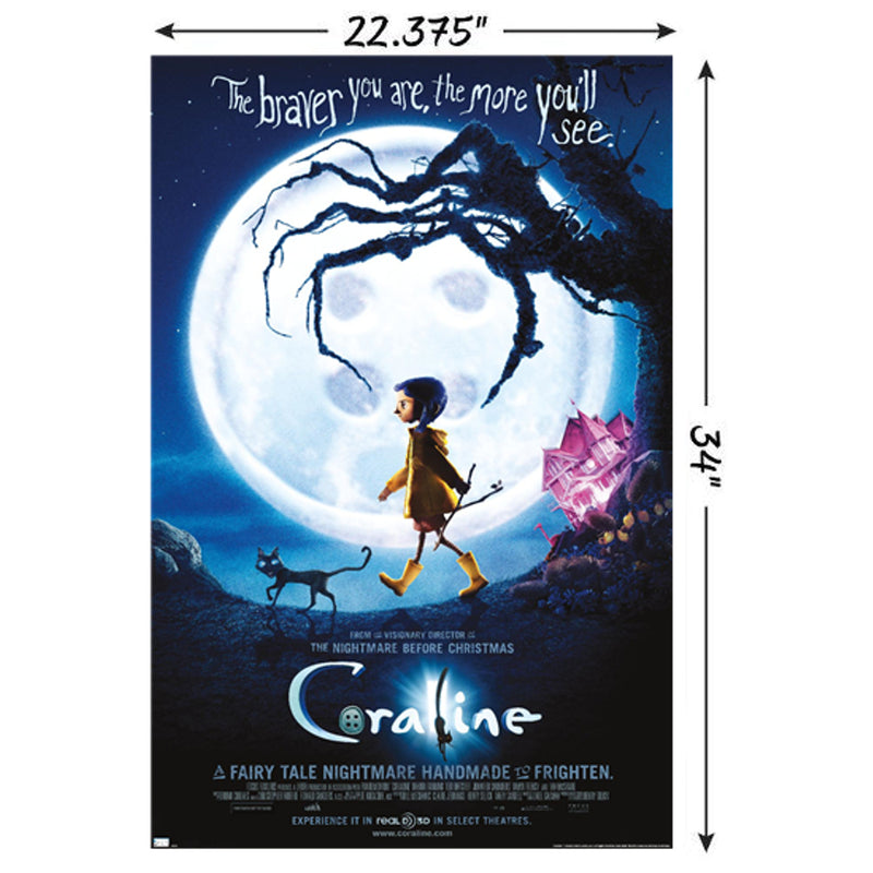 Cargue la imagen en el visor de la galería, Trends International Coraline - Braver One Sheet Wall Poster
