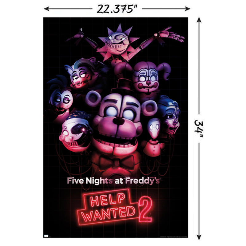 Cargue la imagen en el visor de la galería, Trends International Five Nights at Freddy&#39;s - Help Wanted 2 - Key Art Wall Poster
