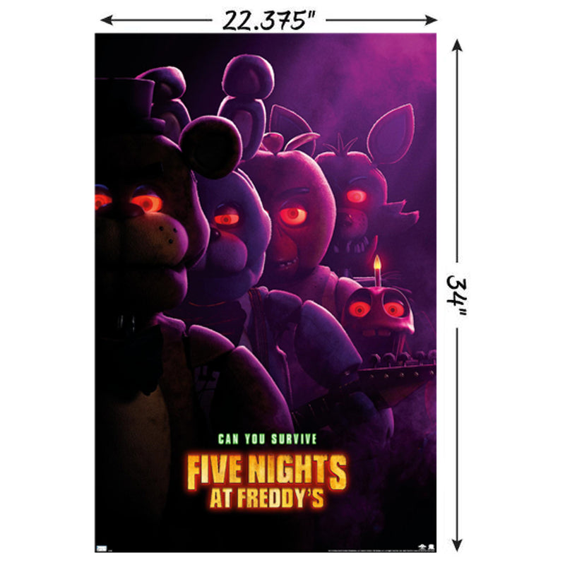 Cargue la imagen en el visor de la galería, Trends International Five Nights at Freddy&#39;s Movie - Teaser One Sheet Wall Poster
