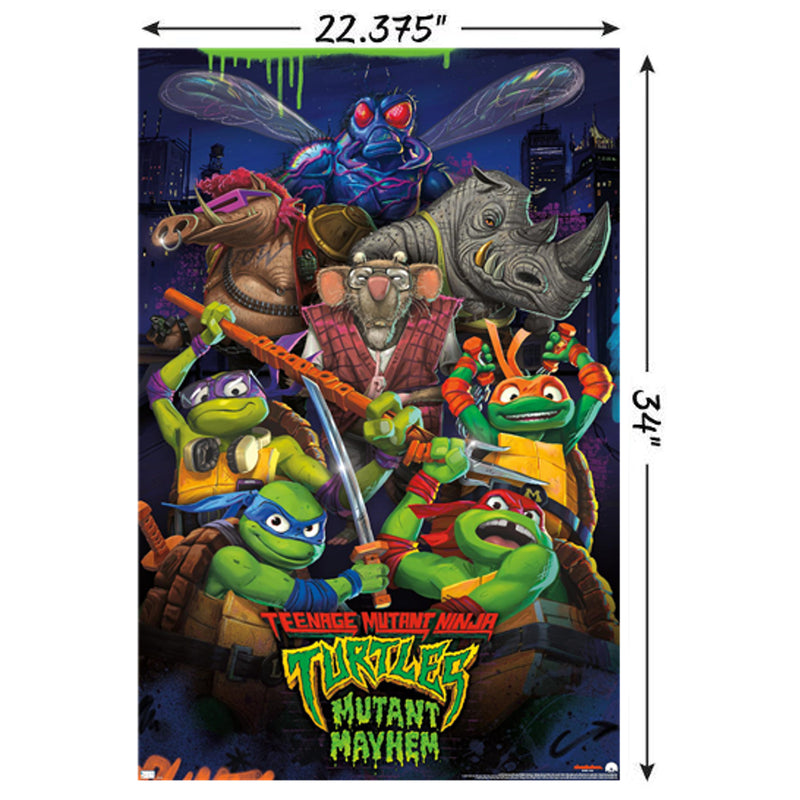 Chargez l&#39;image dans la visionneuse de la galerie, Trends International Teenage Mutant Ninja Turtles: Mutant Mayhem - Group Wall Poster
