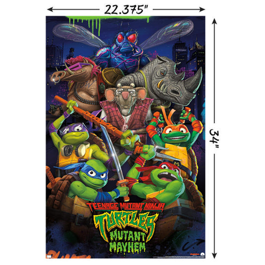 Trends International Teenage Mutant Ninja Turtles: Mutant Mayhem - Group Wall Poster