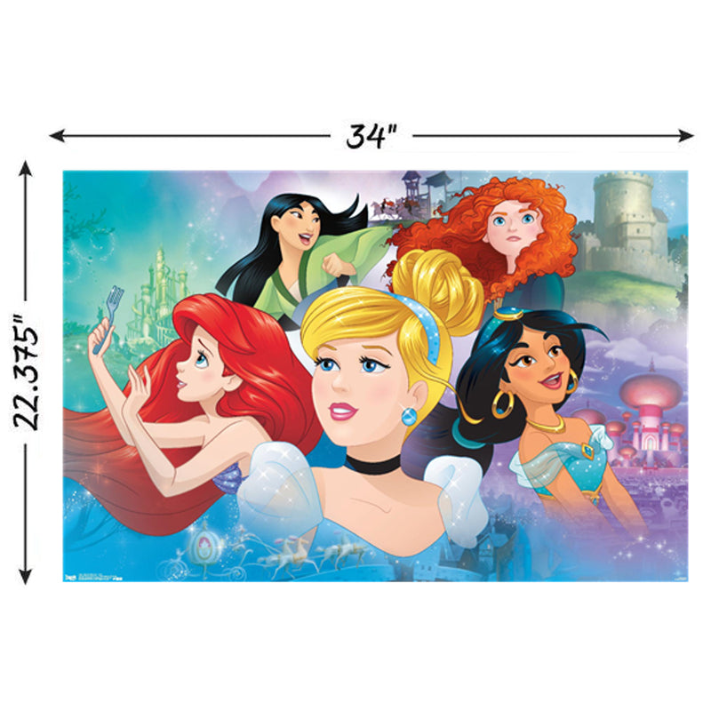 Cargue la imagen en el visor de la galería, Trends International Disney Princess - Gaze Wall Poster
