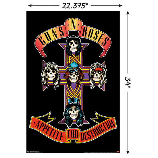 Trends International Guns N' Roses - Cross Wall Poster