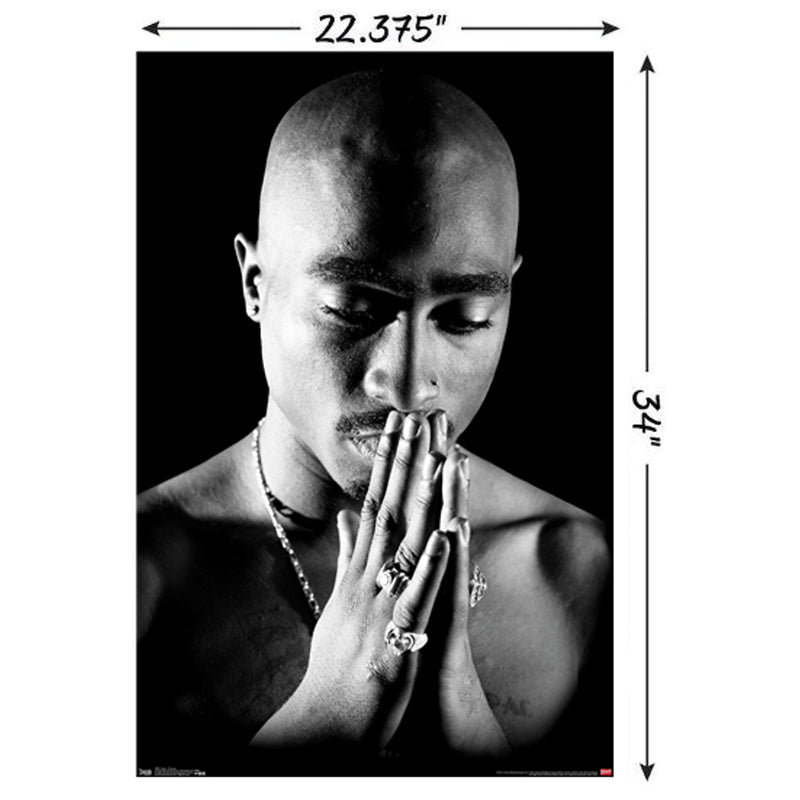 Cargue la imagen en el visor de la galería, Tupac - Praying Wall Poster
