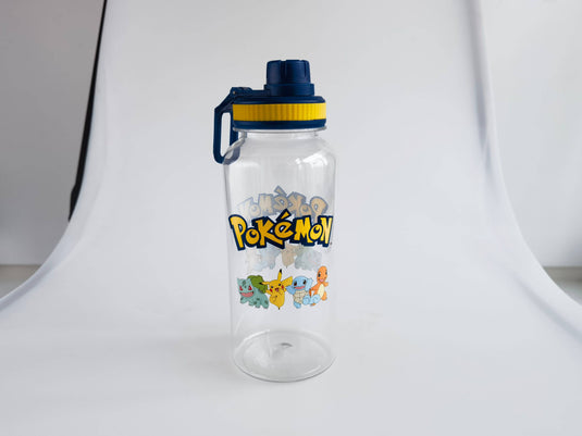 Pokémon Characters Logo 32oz Twist Spout Plastic Bottle w St