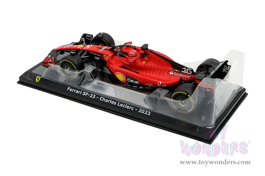 Toy Wonders Hollywood Rides Bburago Ferrari Formula World Championship 2023 - Carlos Sainz with Driver Formula One F1 2023 1/24 scale Figure (Copy)