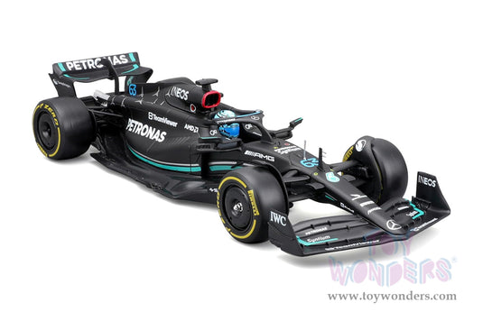 Toy Wonders Bburago Formula Racing - Mercedes AMG Petronas George Russell with Driver Formula One F1 2023 1/24 scale Figure
