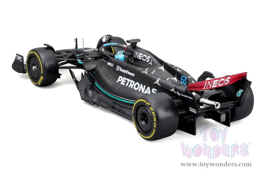 Toy Wonders Bburago Formula Racing - Mercedes AMG Petronas George Russell with Driver Formula One F1 2023 1/24 scale Figure