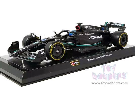 Toy Wonders Bburago Formula Racing - Mercedes AMG Petronas George Russell with Driver Formula One F1 2023 1/24 scale Figure