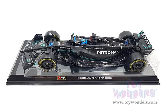 Toy Wonders Bburago Formula Racing - Mercedes AMG Petronas George Russell with Driver Formula One F1 2023 1/24 scale Figure