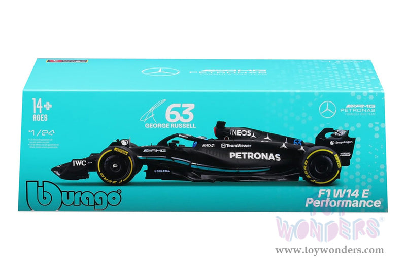 Cargue la imagen en el visor de la galería, Toy Wonders Bburago Formula Racing - Mercedes AMG Petronas George Russell with Driver Formula One F1 2023 1/24 scale Figure
