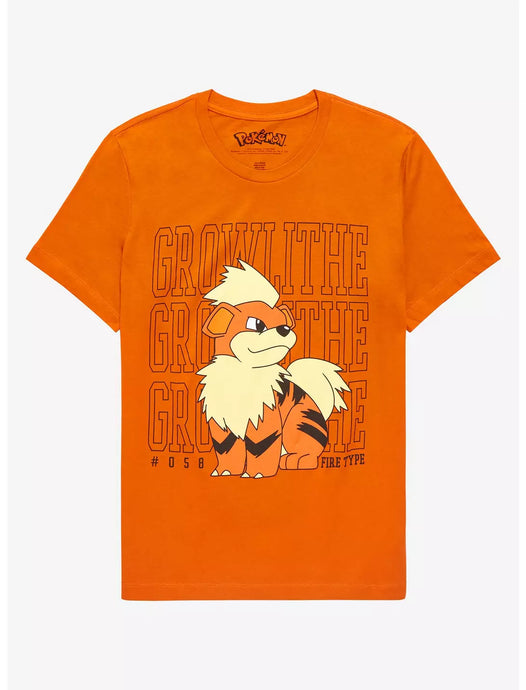Pokemon - Growlithe Collegiate Short Sleeve T-Shirt