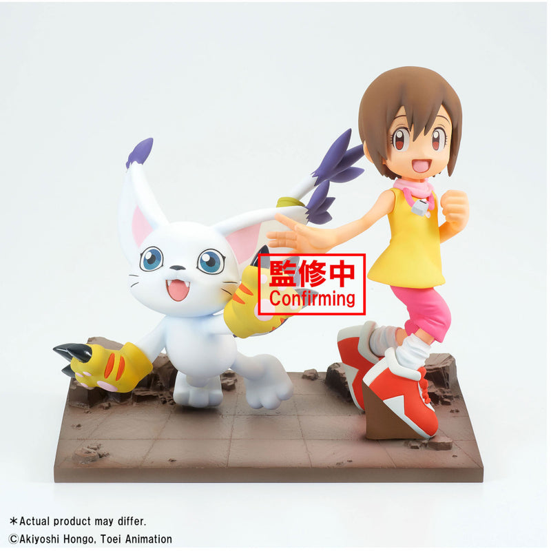 Chargez l&#39;image dans la visionneuse de la galerie, Little Buddy Digimon Adventure Dxf ~ Adventure Archives ~ Hikari &amp; Tailmon Figure
