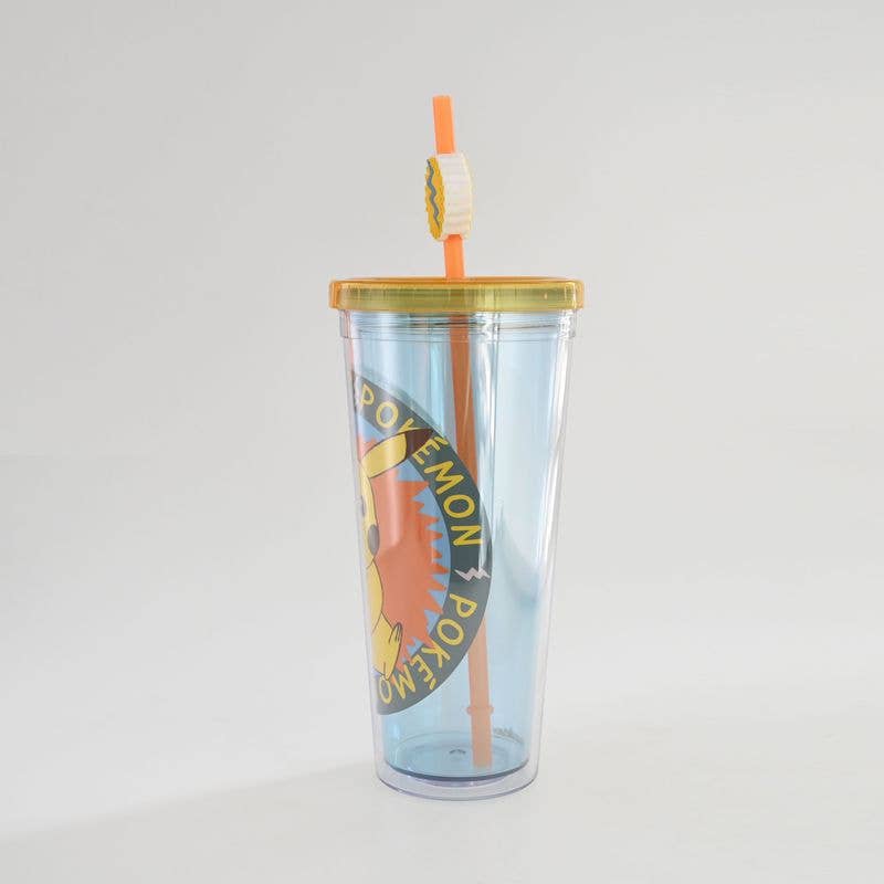 Load image into Gallery viewer, Pokémon - Peaceful Sitting Pose Burst 24oz Plastic Cold Cup
