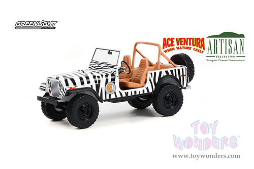Toy Wonders Greenlight - Artisan Ace Ventura Jeep® CJ-7 - When Nature Calls 1976 1/18 Scale Diecast Model Car
