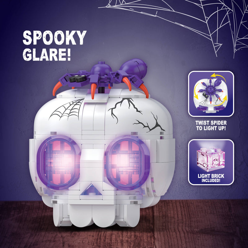 Load image into Gallery viewer, Brickcraft Light Up Skull Building Brick

