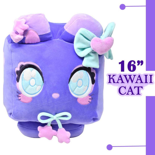 Kawaii - Big Games Purple 12" Cat Plush