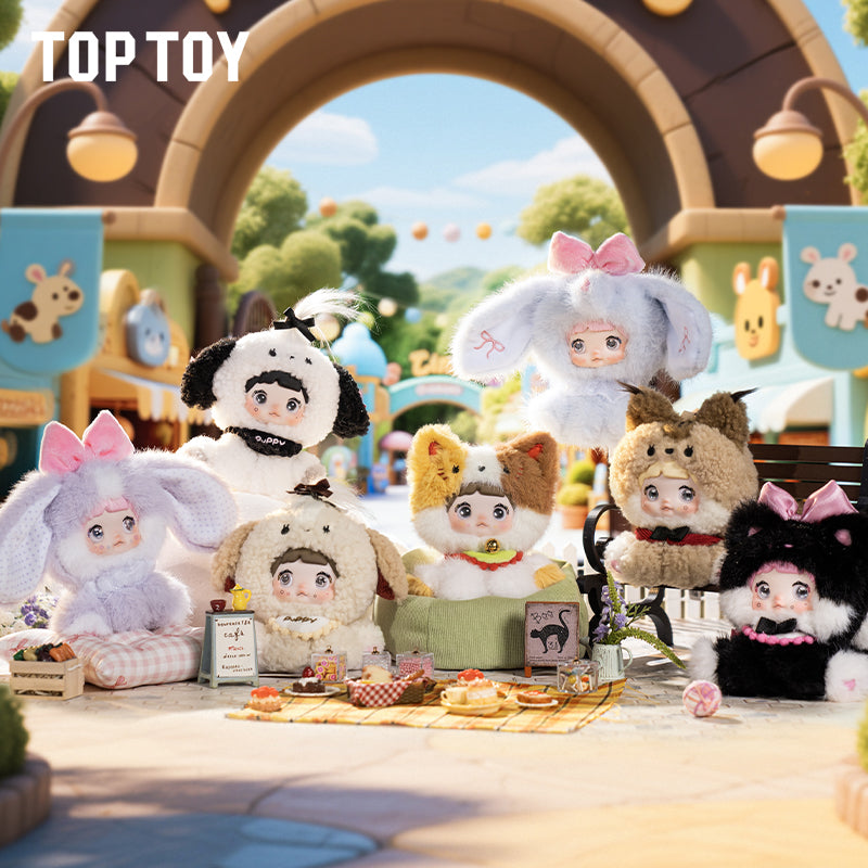 Cargue la imagen en el visor de la galería, Shopvidi Nommi Sitting Zoo - Series Vinyl Plush Doll Keychain 1 Single Blind Box
