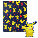 Pokemon Lightning Zap Character Hugger Pillow & Silk Touch Throw Set