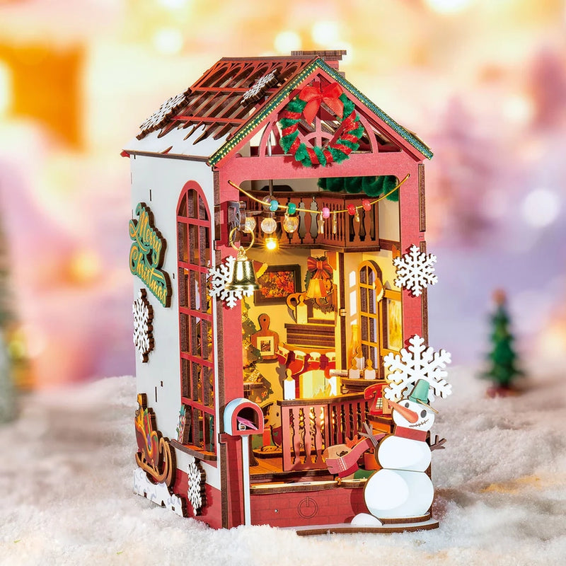 Chargez l&#39;image dans la visionneuse de la galerie, Robotime Rolife Christmas Indoor Scene DIY Book Nook
