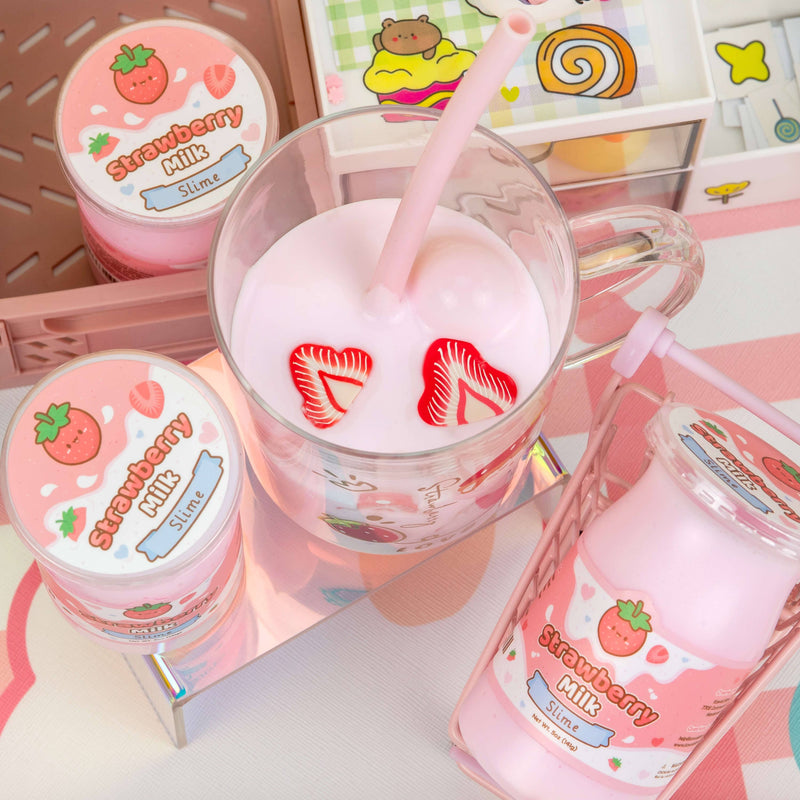 Chargez l'image dans la visionneuse de la galerie, Strawberry Milk Glossy Slime
