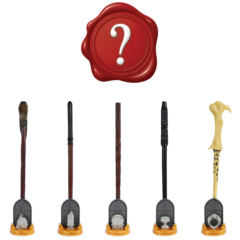 Chargez l&#39;image dans la visionneuse de la galerie, Harry Potter Wizarding World Magical Artifacts Series Mystery Wand with Stand &amp; Die-Cast Icon Spellbinding Wand
