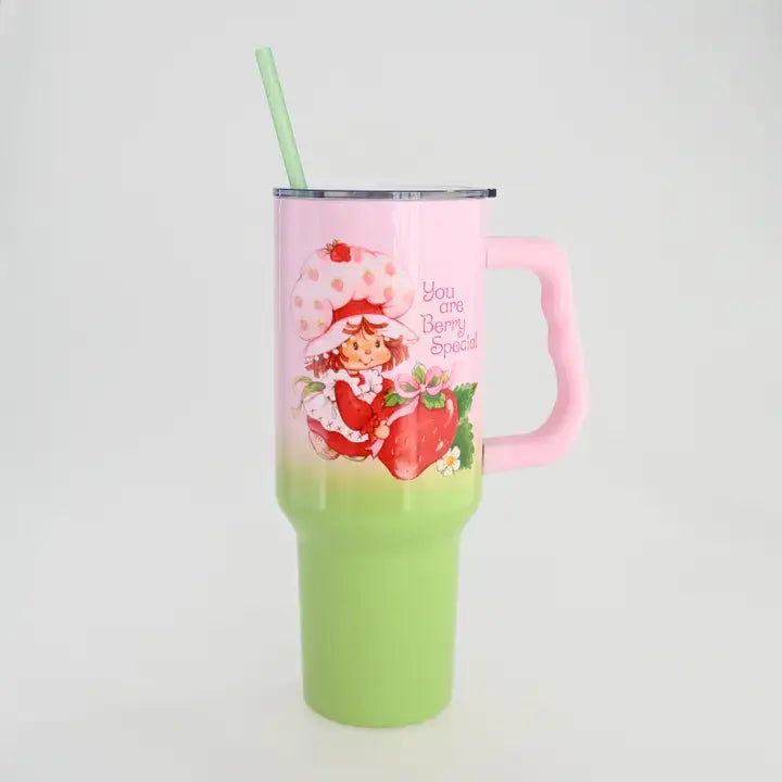 Cargue la imagen en el visor de la galería, Silver Buffalo Strawberry Shortcake Vintage Berry Ombre 40oz SS Tumbler
