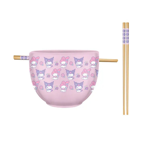 Hello Kitty My Melody and Kuromi 20oz Ceramic Ramen Bowl