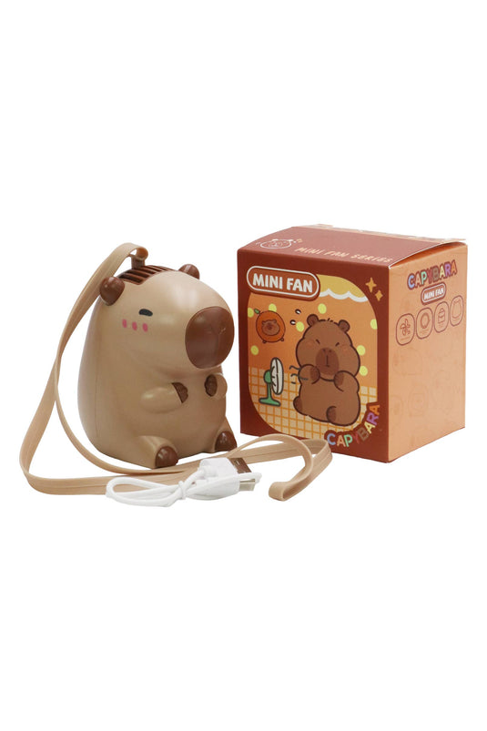 Capybara Neckband Rechargeable Electric Fan