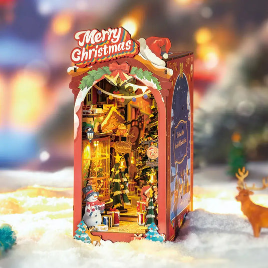 Robotime Rolife Christmas Street DIY Book Nook