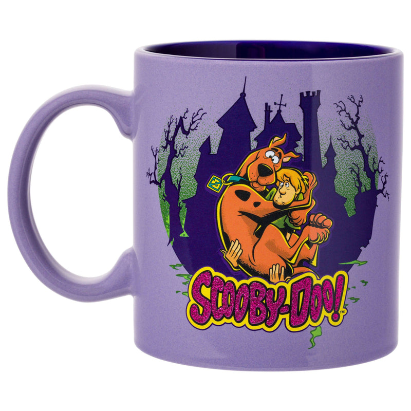 Chargez l&#39;image dans la visionneuse de la galerie, Scooby-Doo House Silo Scoob Hug Glitter 20oz Ceramic Mug
