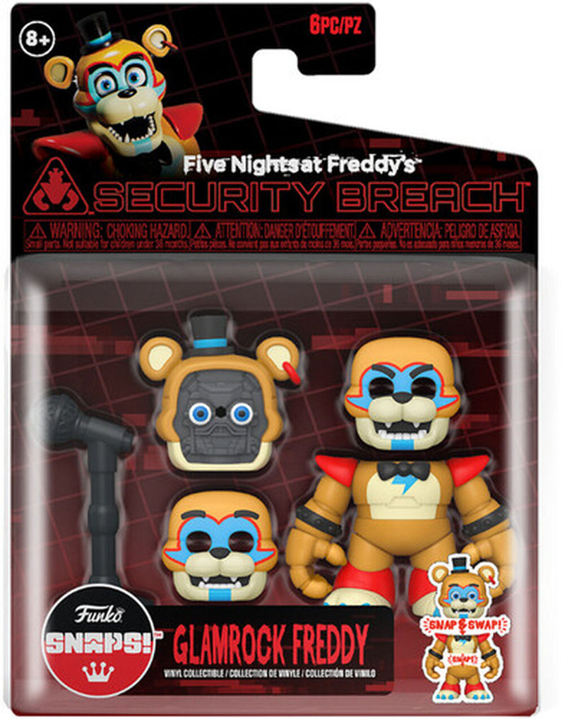Funko! Five Nights at Freddy's Snap: Glamrock Freddy FNAF Snap: RR- Glamrock Freddy Vinyl Figurue
