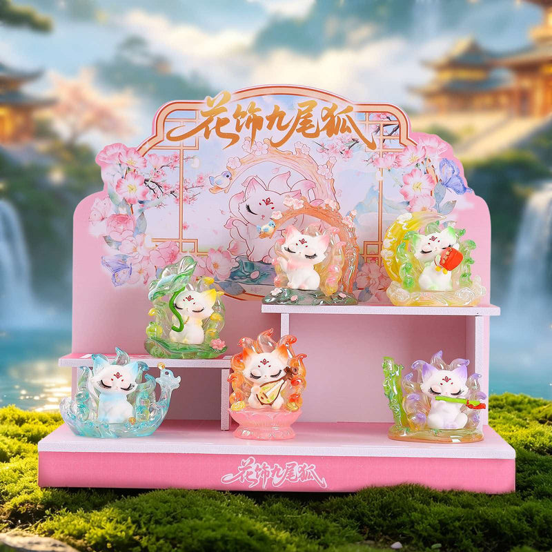 Chargez l'image dans la visionneuse de la galerie, Floral Decor - Nine-Tailed Fox Resin 1Pc Blind Box
