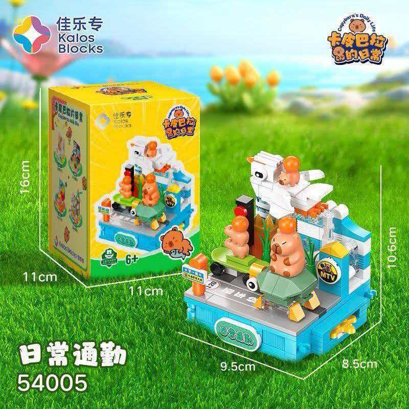 Cargue la imagen en el visor de la galería, Kalos Blocks Capybara’s Daily Life - 1Pc Building Block Toys Blind Box
