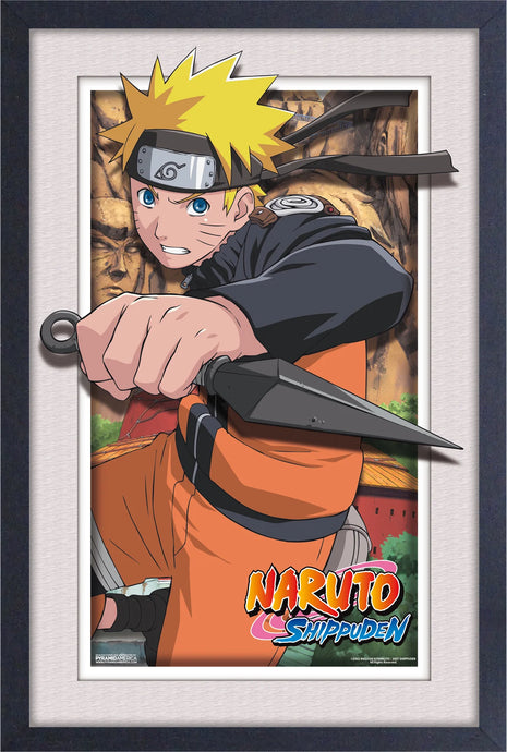 Pyramid America Naruto - Defending Wall Framed