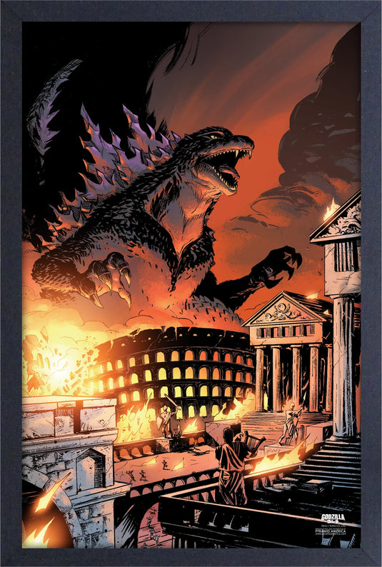 Pyramid America Godzilla - Rage Across Time Wall Framed