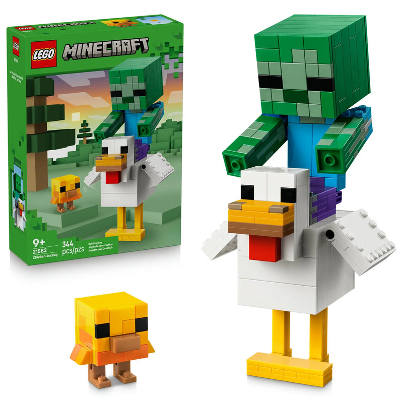 Cargue la imagen en el visor de la galería, Lego: Minecraft - Chicken Jockey Figure
