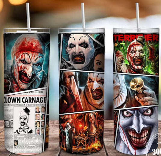 Terrifier- Clown Carnage 20oz Tumbler