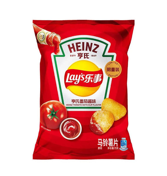 Lay's Heinz Tomato Ketchup 70g (China) Chips