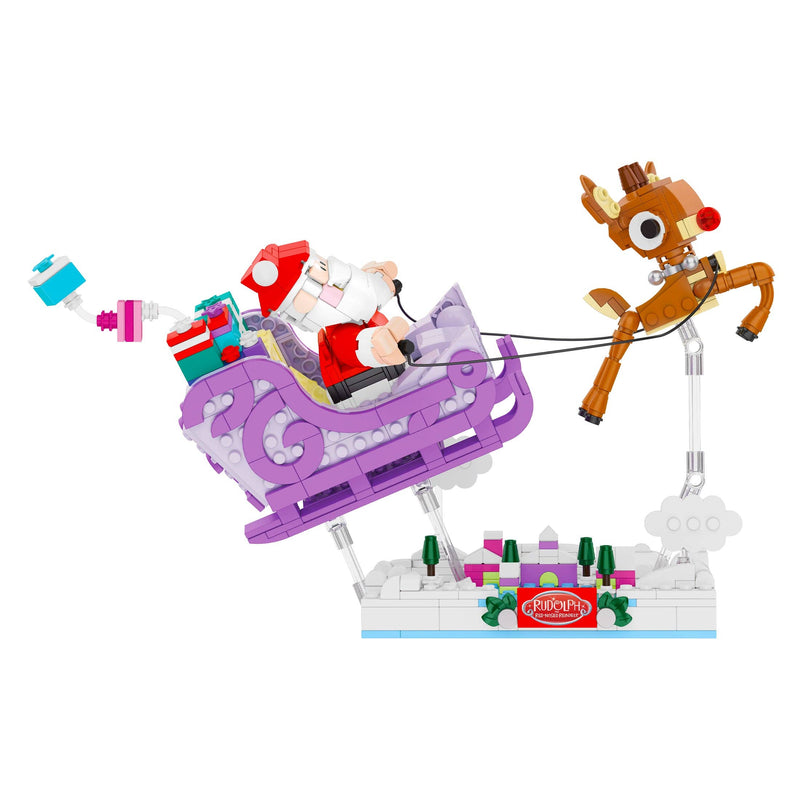 Cargue la imagen en el visor de la galería, Brickcraft Rudolph Santa's Sleigh Christmas Building Brick
