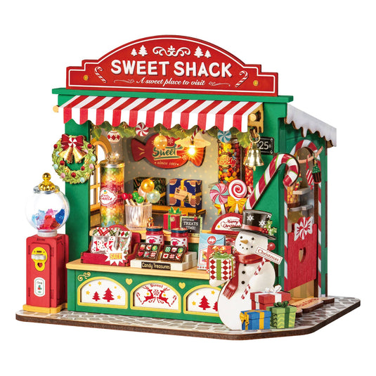 Robotime Rolife - Christmas Candy Stand Xmas DIY House Figure
