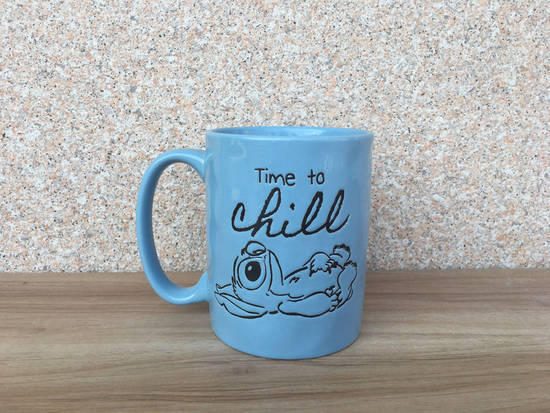 Chargez l'image dans la visionneuse de la galerie, Disney Lilo &amp; Stitch Time to Chill Wax Resist 17oz Ceramic Pottery
